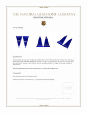 53.30 Ct.Tw.Total Carat Weight Lapis Pair from Afghanistan Appraisal