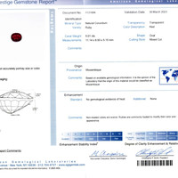 10.04 Ct.Tw.Total Carat Weight Ruby Pair from Mozambique Scan Report