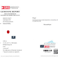 10.04 Ct.Tw.Total Carat Weight Ruby Pair from Mozambique Scan Report