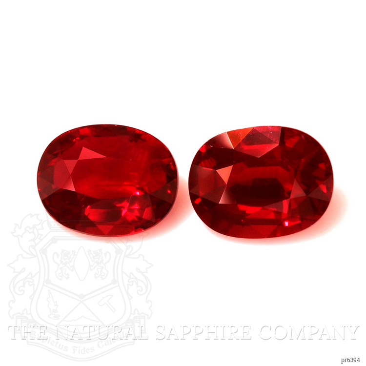 10.04 Ct.Tw. Ruby Pair from Mozambique