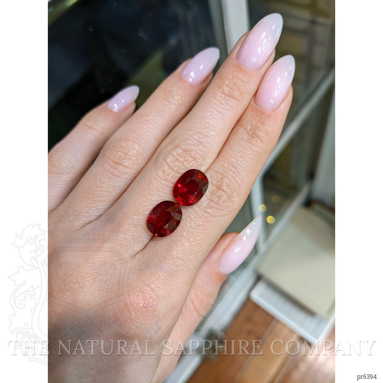 10.04 Ct.Tw. Ruby Pair from Mozambique