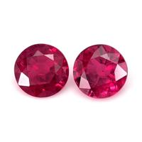 0.97 Ct.Tw.Total Carat Weight Ruby Pair from Mozambique Video