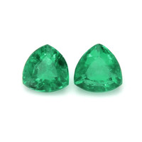 0.61 Ct.Tw.Total Carat Weight Emerald Pair from Zambia Video
