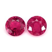 0.85 Ct.Tw.Total Carat Weight Ruby Pair from Mozambique Video