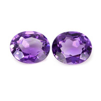 8.42 Ct.Tw.Total Carat Weight Amethyst Pair from Brazil Video