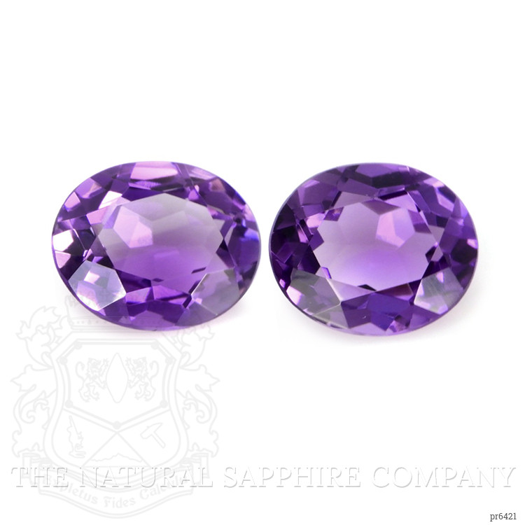 8.42 Ct.Tw. Amethyst Pair from Brazil