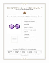 8.14 Ct.Tw.Total Carat Weight Amethyst Pair from Brazil Scan Report
