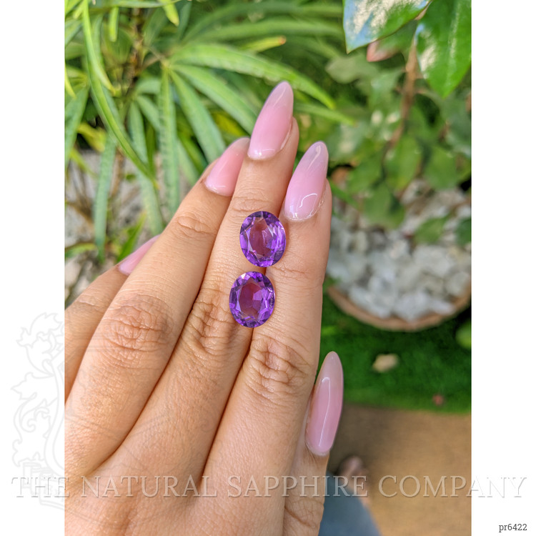 8.14 Ct.Tw. Amethyst Pair from Brazil