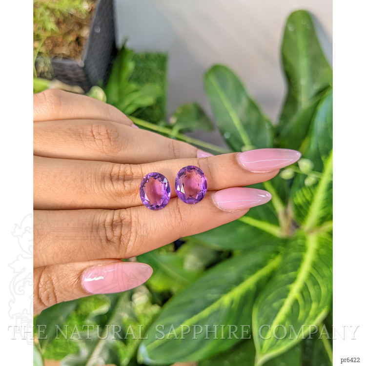 8.14 Ct.Tw. Amethyst Pair from Brazil