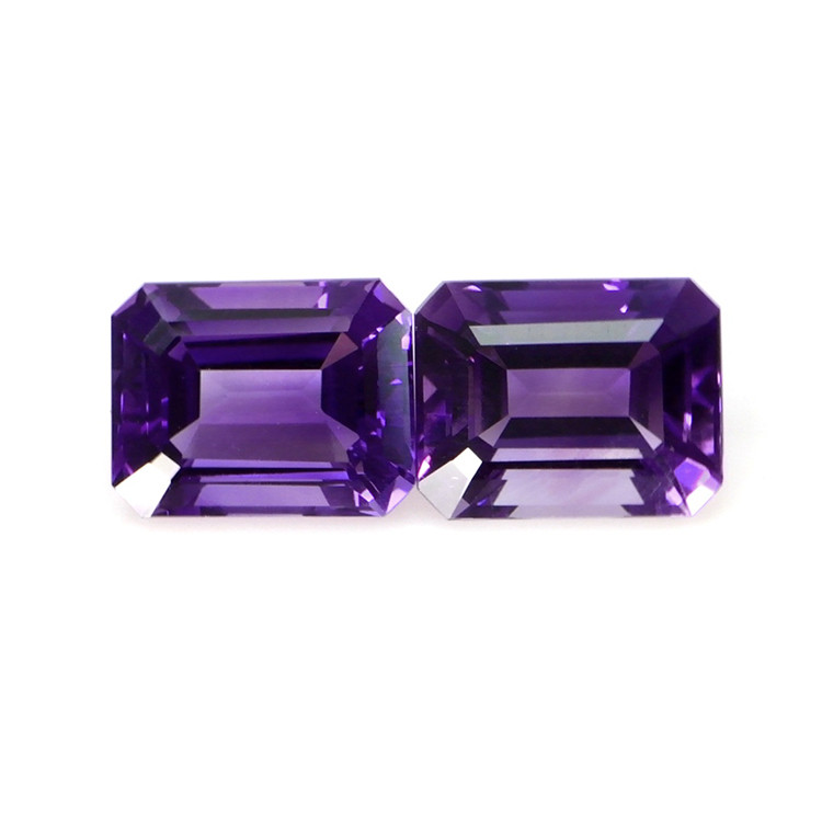 5.13 Ct.Tw. Amethyst Pair from Brazil