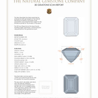 5.13 Ct.Tw.Total Carat Weight Amethyst Pair from Brazil 3 D Scan Report