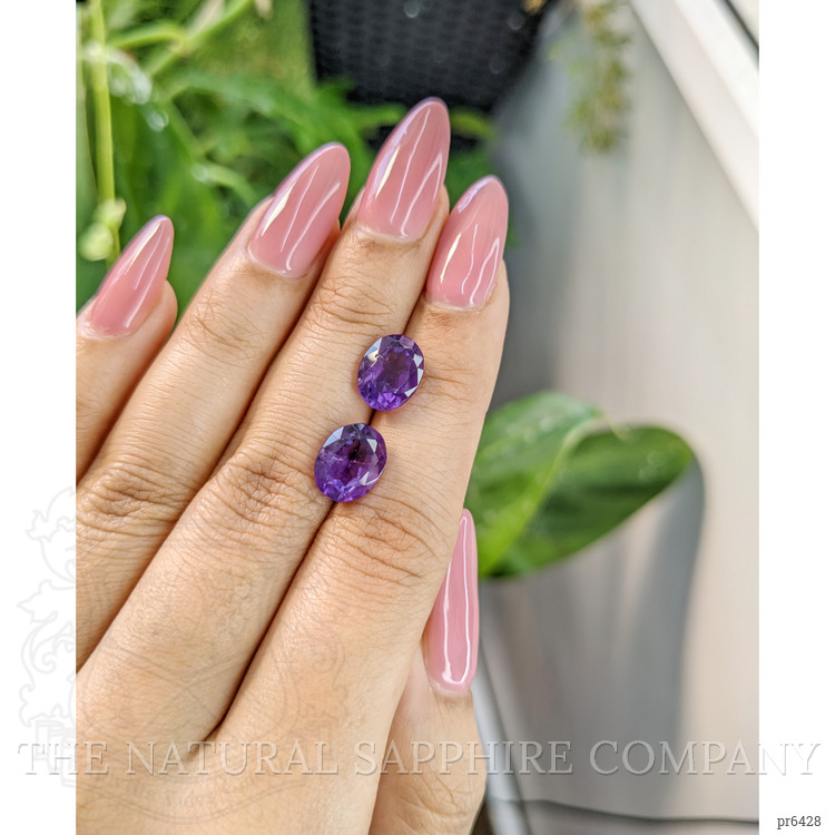 5.32 Ct.Tw. Amethyst Pair from Brazil