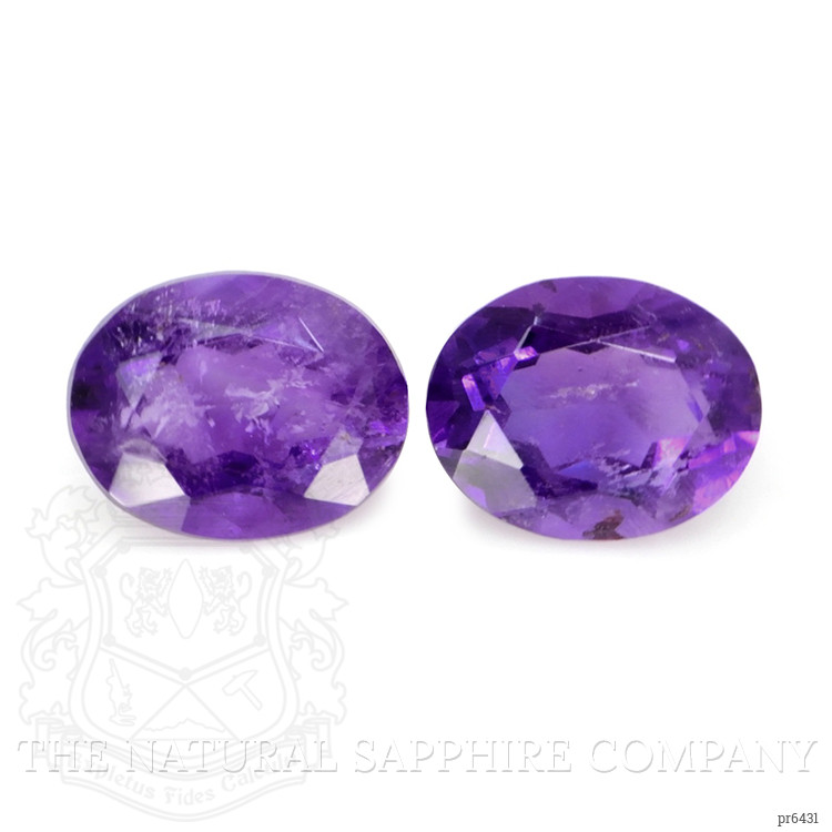 5.30 Ct.Tw. Amethyst Pair from Brazil