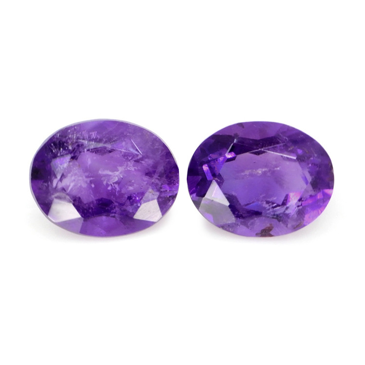 5.30 Ct.Tw. Amethyst Pair from Brazil