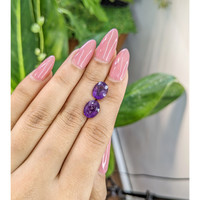 5.30 Ct.Tw.Total Carat Weight Amethyst Pair from Brazil Life Style