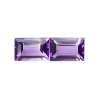 1.06 Ct.Tw.Total Carat Weight Amethyst Pair from Brazil Video