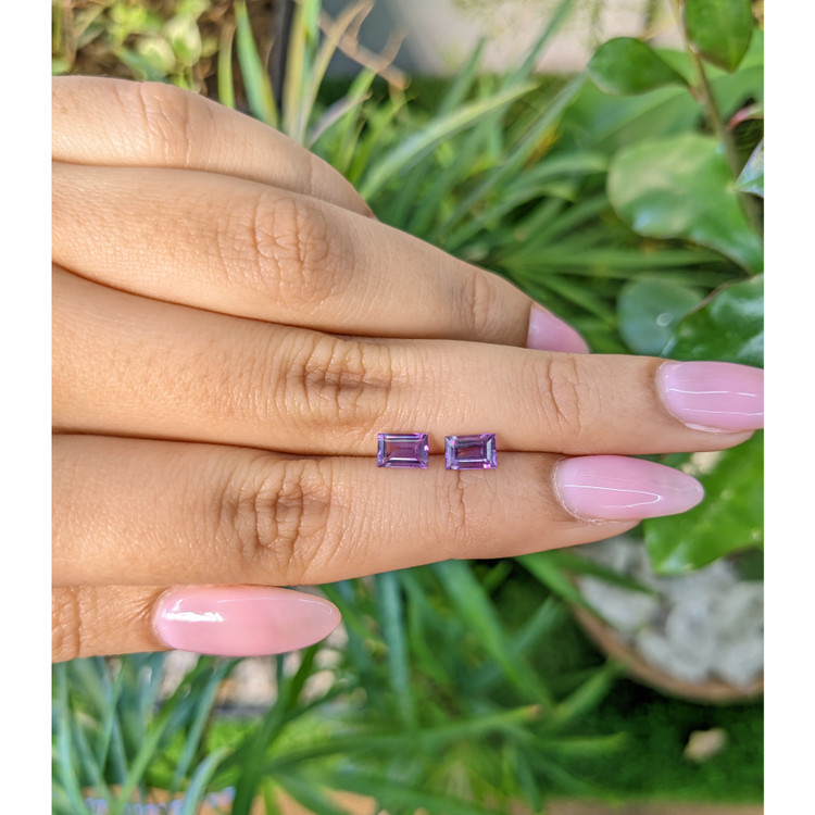 1.06 Ct.Tw. Amethyst Pair from Brazil