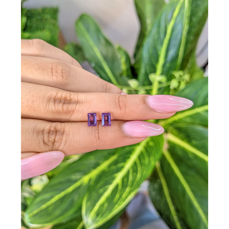 1.11 Ct.Tw. Amethyst Pair from Brazil