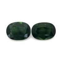 6.20&nbsp;Ct.Tw.Total Carat Weight Bluish Green Sapphire Pair from Ceylon (Sri Lanka) Video