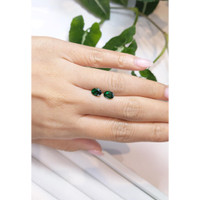 1.46 Ct.Tw.Total Carat Weight Chrome Tourmaline Pair from Mozambique Life Style