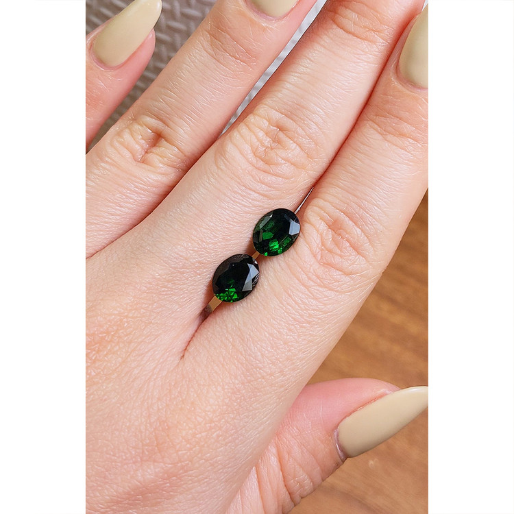 3.38 Ct.Tw. Chrome Tourmaline Pair from Mozambique