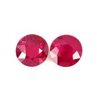1.21 Ct.Tw.Total Carat Weight Ruby Pair from Mozambique Video