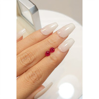 1.21&nbsp;Ct.Tw.Total Carat Weight Ruby Pair from Mozambique Life Style