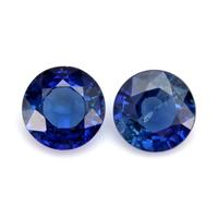 1.23&nbsp;Ct.Tw.Total Carat Weight Blue Sapphire Pair from Ceylon (Sri Lanka) Video