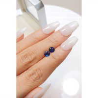 1.23&nbsp;Ct.Tw.Total Carat Weight Blue Sapphire Pair from Ceylon (Sri Lanka) Life Style