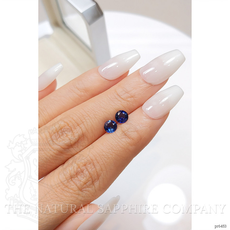 1.23 Ct.Tw. Blue Sapphire Pair from Ceylon (Sri Lanka)
