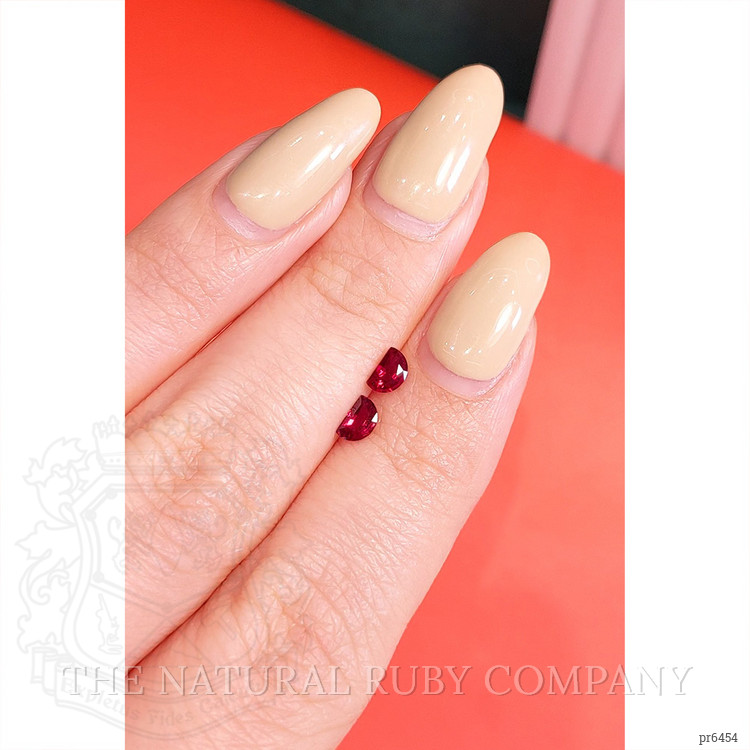 0.54 Ct.Tw. Ruby Pair from Mozambique