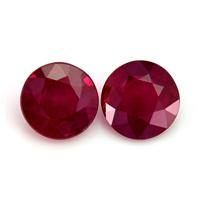 1.74 Ct.Tw.Total Carat Weight Ruby Pair from Mozambique Video