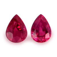 1.85 Ct.Tw.Total Carat Weight Ruby Pair from Mozambique Video