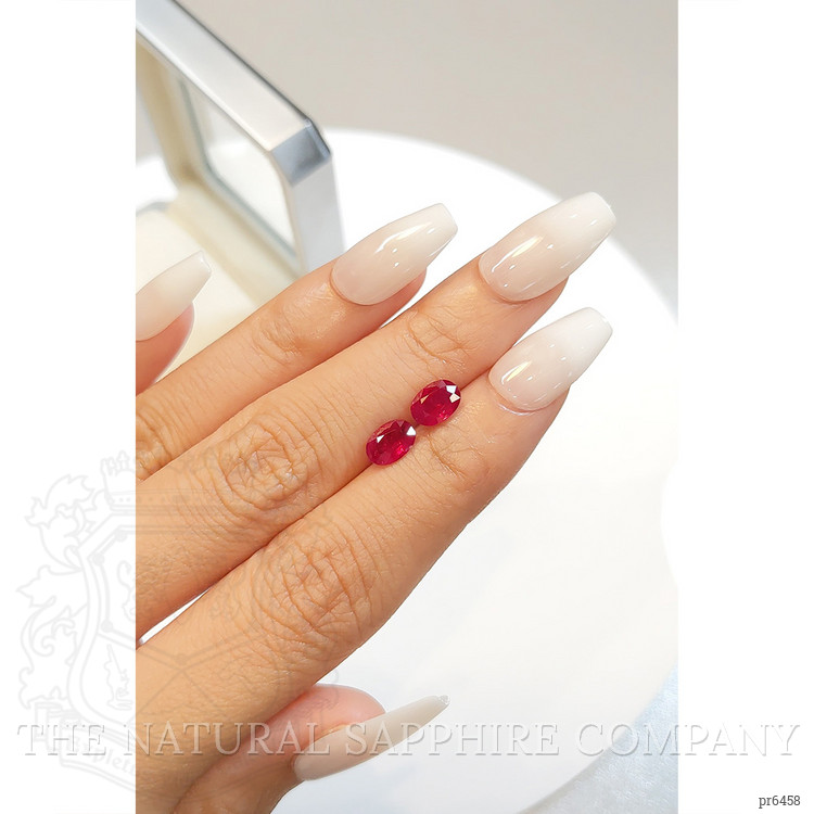 2.30 Ct.Tw. Ruby Pair from Mozambique