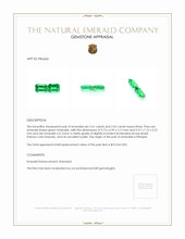 4.83 Ct.Tw.Total Carat Weight Emerald Pair from Ethiopia Appraisal