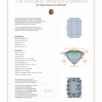 4.83 Ct.Tw.Total Carat Weight Emerald Pair from Ethiopia 3 D Scan Report