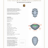 9.30 Ct.Tw.Total Carat Weight Emerald Pair from Zambia 3 D Scan Report