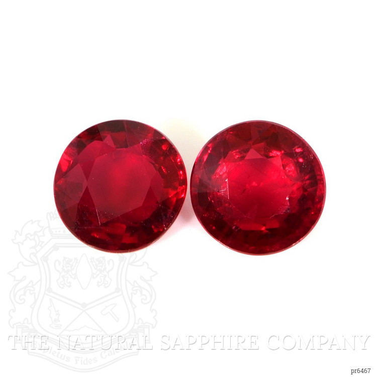 2.42 Ct.Tw. Ruby Pair from Mozambique