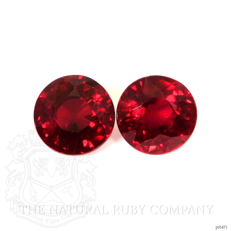 2.31 Ct.Tw. Ruby Pair from Mozambique