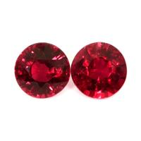2.05 Ct.Tw.Total Carat Weight Ruby Pair from Mozambique Video