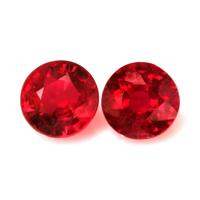 2.23 Ct.Tw.Total Carat Weight Ruby Pair from Mozambique Video