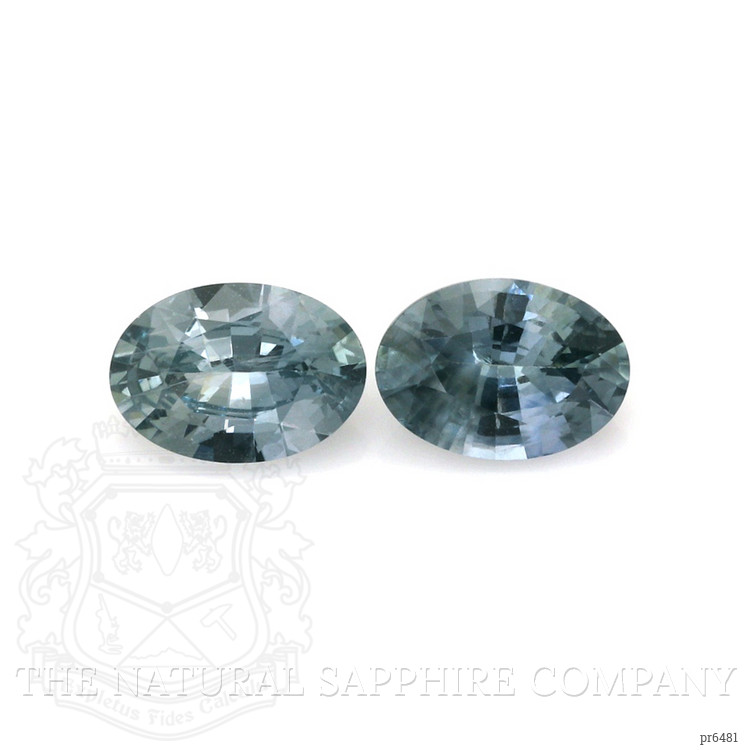 1.62 Ct.Tw. Greenish Blue Sapphire Pair from Madagascar