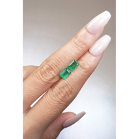 1.70 Ct.Tw.Total Carat Weight Emerald Pair from Zambia Life Style