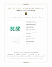 1.77 Ct.Tw.Total Carat Weight Emerald Pair from Brazil Scan Report