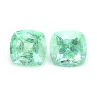 2.21 Ct.Tw.Total Carat Weight Emerald Pair from Brazil Video