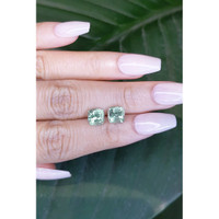 2.89 Ct.Tw.Total Carat Weight Emerald Pair from Brazil Life Style