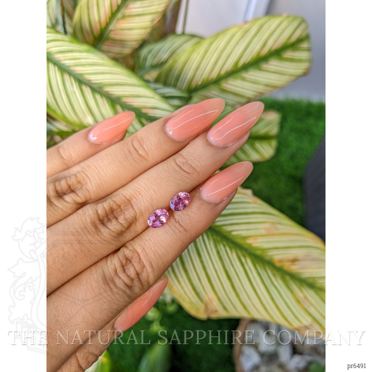 2.05 Ct.Tw. Pink Sapphire Pair from Ceylon (Sri Lanka)