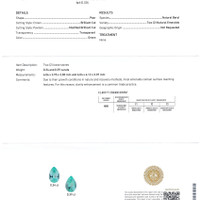 0.73 Ct.Tw.Total Carat Weight Emerald Pair from Russia Scan Report