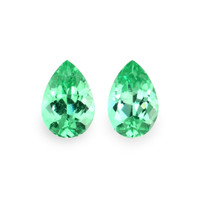 0.73 Ct.Tw.Total Carat Weight Emerald Pair from Russia Video