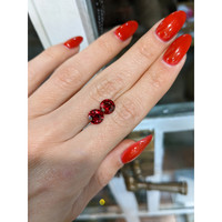 3.27 Ct.Tw.Total Carat Weight Ruby Pair from Mozambique Life Style